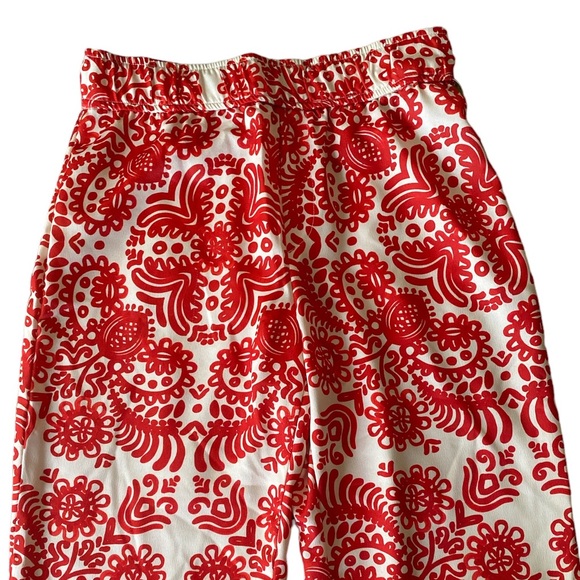 NWT Zara Orange & Purple Printed Wide Flared Leg Pajama Style Pants - S - Picture 5 of 14